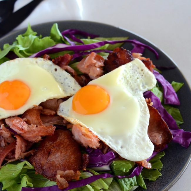 bacon and egg salad