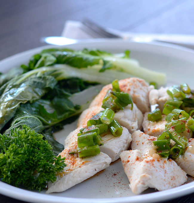 Asian Steamed Chicken with Greens