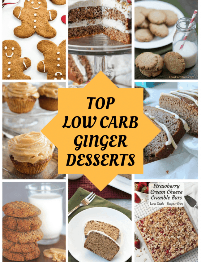 TOP LOW CARB GINGER DESSERTS