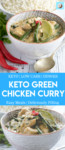 keto green chicken curry