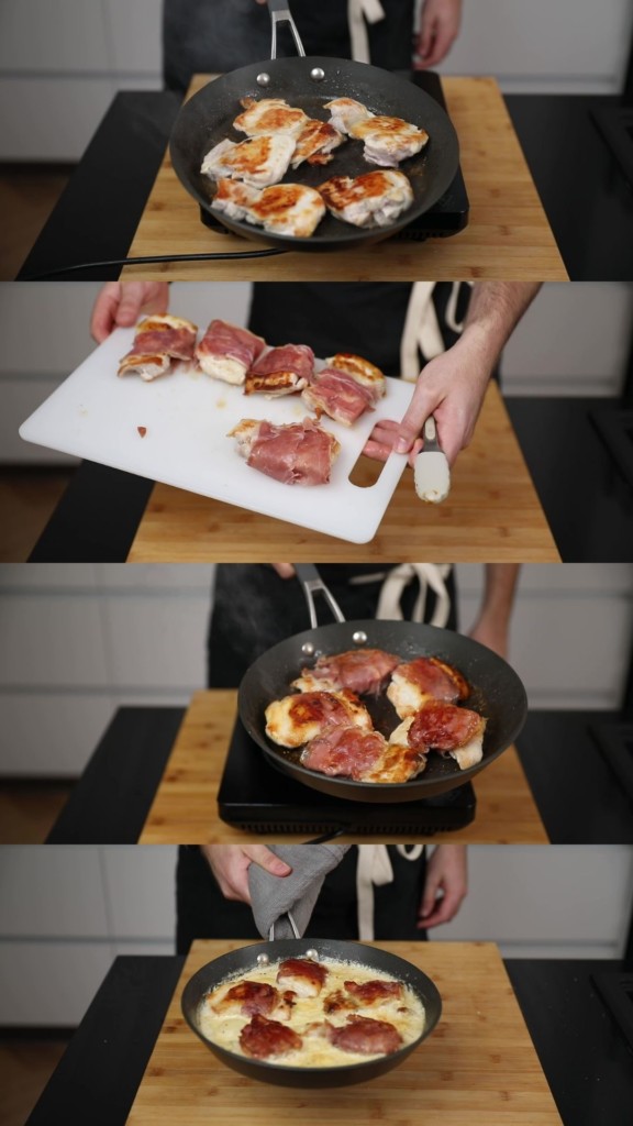 prosciutto wrapped chicken step by step